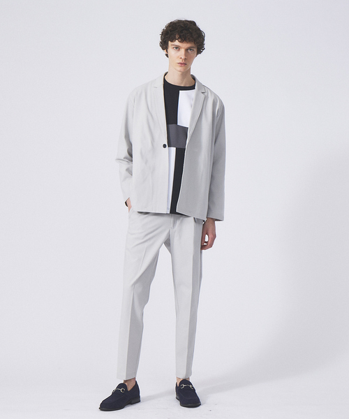 ABAHOUSE GRAY(アバハウスグレイ)の「【パネル切替】ポンチ 長袖 Tシャツ(Tシャツ/カットソー・メンズ・グレイッシュベージュ/ホワイト/ブラック・46/48)」の11枚目の写真