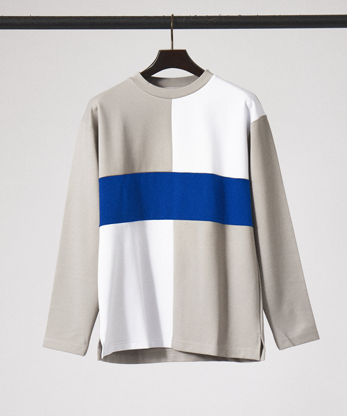 ABAHOUSE GRAY(アバハウスグレイ)の「【パネル切替】ポンチ 長袖 Tシャツ(Tシャツ/カットソー・メンズ・グレイッシュベージュ/ホワイト/ブラック・46/48)」の17枚目の写真