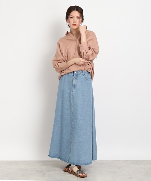 SHOO・LA・RUE（シューラルー）の「◆ドルマン衿付きシャツ（シャツ/ブラウス・レディース・ホワイト系/ピンク系/チャコールグレー/ブルー・00）」の15枚目の写真