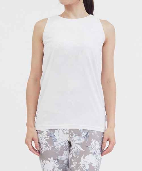 Julier Yoga and Relax(ジュリエヨガアンドリラックス)の「Julier Ecocoベア天竺タンクトップ(その他トップス・レディース・ピンク/ホワイト/ブラック・1/0)」の7枚目の写真