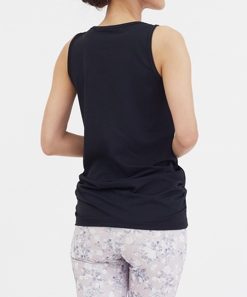 Julier Yoga and Relax(ジュリエヨガアンドリラックス)の「Julier Ecocoベア天竺タンクトップ(その他トップス・レディース・ピンク/ホワイト/ブラック・1/0)」の12枚目の写真