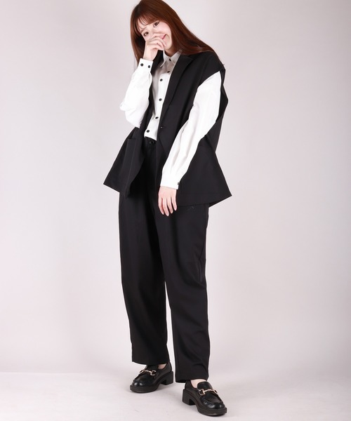 WESTSEA（ウエストシー）の「ジレ＆パンツスタイル セットアップ（セットアップ・メンズ・モカ/サックスブルー/グリーン/ベージュ/ブラック・M/L）」の8枚目の写真