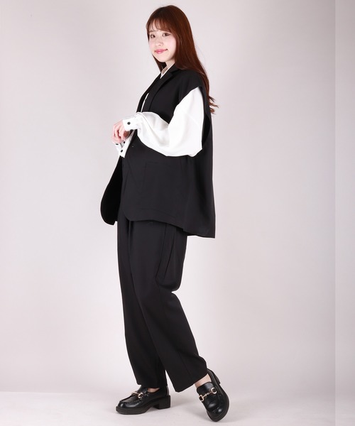 WESTSEA（ウエストシー）の「ジレ＆パンツスタイル セットアップ（セットアップ・メンズ・モカ/サックスブルー/グリーン/ベージュ/ブラック・M/L）」の9枚目の写真