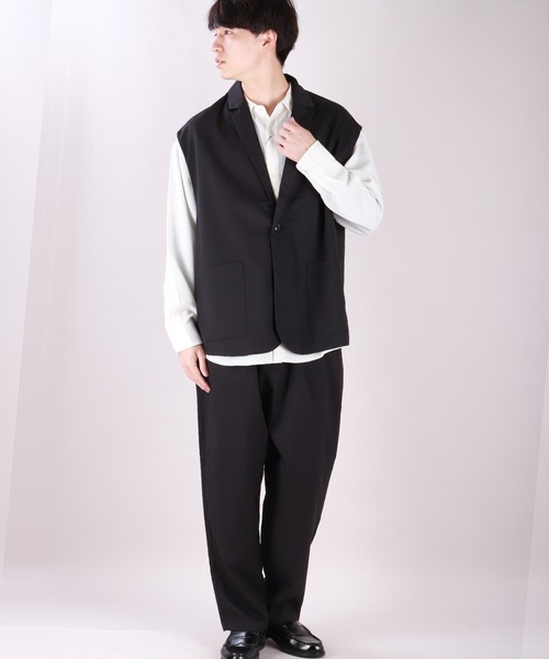 WESTSEA（ウエストシー）の「ジレ＆パンツスタイル セットアップ（セットアップ・メンズ・モカ/サックスブルー/グリーン/ベージュ/ブラック・M/L）」の18枚目の写真