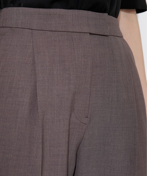NATURAL BEAUTY BASIC（ナチュラルビューティーベーシック）の「◇＜リネンライクセットアップ＞テーパードパンツ（その他パンツ・レディース・グレイッシュベージュ/チャコールグレー・LARGE/X-SMALL/MEDIUM/SMALL）」の5枚目の写真