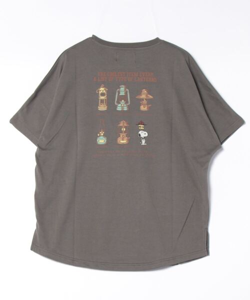 KRIFF MAYER Lady's Collection（クリフメイヤーレディースコレクション）の「スヌーピードルマンT（Tシャツ/カットソー・レディース・カーキ/ライトブラウン/チャコール/カラフル/ナチュラル・LARGE/MEDIUM）」の6枚目の写真