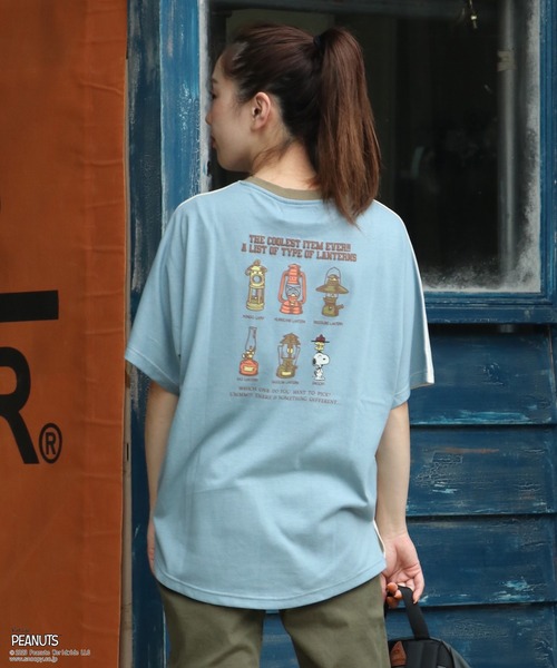 KRIFF MAYER Lady's Collection（クリフメイヤーレディースコレクション）の「スヌーピードルマンT（Tシャツ/カットソー・レディース・カーキ/ライトブラウン/チャコール/カラフル/ナチュラル・LARGE/MEDIUM）」の5枚目の写真