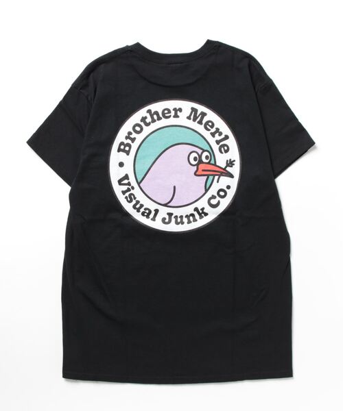 BROTHER MERLE（ブラザー マール）の「BIRD LOGO S/S T-SHIRTS/BROTHER MERLE(ブラザーマール)半袖Tシャツ（Tシャツ/カットソー・メンズ・ブラック/ブルー/ホワイト・MEDIUM/LARGE/X-LARGE）」の3枚目の写真