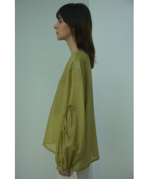 BLACK BY MOUSSY(ブラックバイマウジー)の「sheer blouse(シアーブラウス)(シャツ/ブラウス・レディース・ホワイト/ライトベージュ/グリーン・FREE)」の15枚目の写真