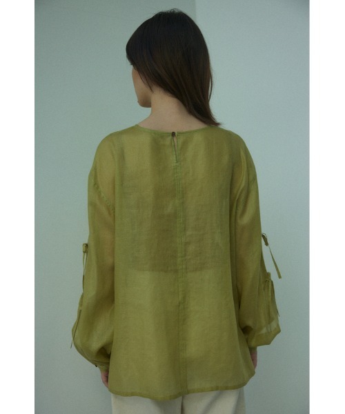BLACK BY MOUSSY(ブラックバイマウジー)の「sheer blouse(シアーブラウス)(シャツ/ブラウス・レディース・ホワイト/ライトベージュ/グリーン・FREE)」の16枚目の写真