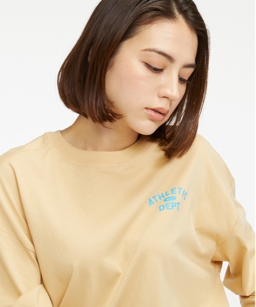 NIKE（ナイキ）の「ナイキ スポーツウェア ウィメンズ ロングスリーブ トップ / Nike Sportswear Women's Long-Sleeve Top＜XS-2XL 展開＞（Tシャツ/カットソー・レディース・ブラウン系その他2/ブラック/クリーム・XS/S/2XL/L/M/XL）」の17枚目の写真
