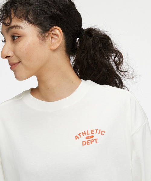 NIKE（ナイキ）の「ナイキ スポーツウェア ウィメンズ ロングスリーブ トップ / Nike Sportswear Women's Long-Sleeve Top＜XS-2XL 展開＞（Tシャツ/カットソー・レディース・ブラウン系その他2/ブラック/クリーム・XS/S/2XL/L/M/XL）」の16枚目の写真