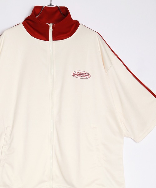 WESTSEA(ウエストシー)の「半袖トラックジャケット(その他トップス・メンズ・ベージュ系その他/オレンジ/ナチュラル/ブラック/グリーン/ブルー/サックスブルー・M/L)」の3枚目の写真