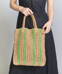 BEAUTY&YOUTH UNITED ARROWS | ペーパー ストライプ トートバッグ/かごバッグ(かごバッグ)