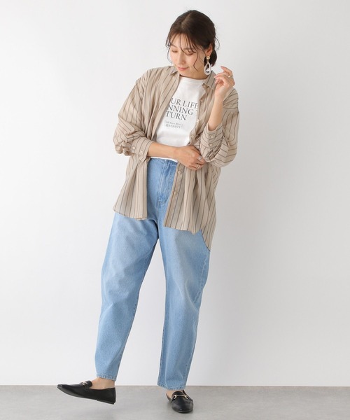 LEPSIM(レプシィム)の「アソートシアー長袖シャツ 177298(シャツ/ブラウス・レディース・ブラック/ベージュ/ピンク/オフホワイト/イエロー/ブルー・FREE)」の19枚目の写真