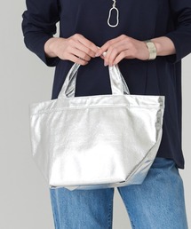 メタリックボートトートバッグ