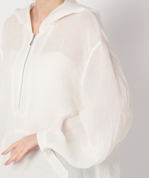 BABYLONE（バビロン）の「リネンシアーアノラックプルオーバー（シャツ  