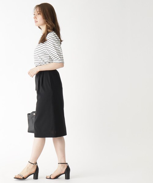 index（インデックス）の「◆≪エマール検証済 洗える≫セットアップ対応 ベルト付タイトスカート【洗濯機洗い可/接触冷感/イージーケア等】（スカート・レディース・チャコールグレー/ブラック/キャメル/グリーン・36/38/40/42）」の18枚目の写真