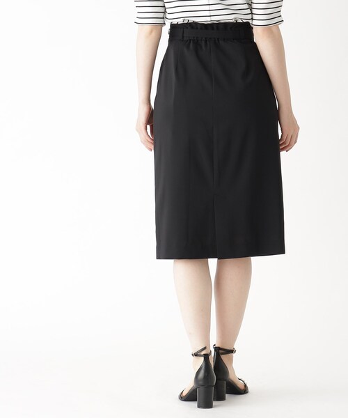 index（インデックス）の「◆≪エマール検証済 洗える≫セットアップ対応 ベルト付タイトスカート【洗濯機洗い可/接触冷感/イージーケア等】（スカート・レディース・チャコールグレー/ブラック/キャメル/グリーン・36/38/40/42）」の9枚目の写真