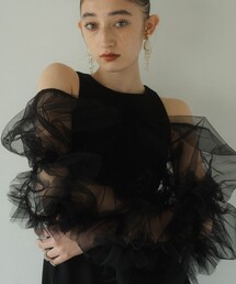 【Knuth Marf/クヌースマーフ】チュールボレロワンピース　S Knuth Marf（クヌースマーフ）の「【Knuth Marf/クヌースマーフ