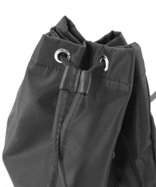 Figments(フィグメンツ)の「巾着バックパック(バックパック/リュック・レディース・ブラック/シルバー・FREE)」の13枚目の写真