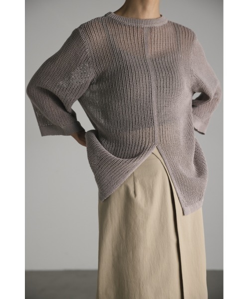 STYLEMIXER(スタイルミキサー)の「2WAYクロシェニット(ニット/セーター・レディース・ブラック/ベージュ/ピンク/ホワイト・FREE)」の14枚目の写真