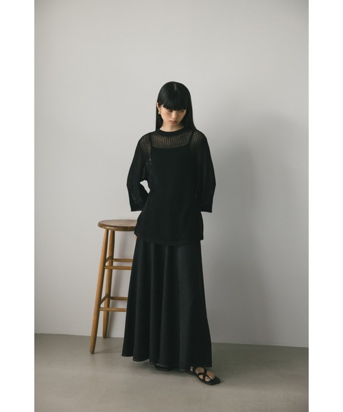 STYLEMIXER(スタイルミキサー)の「2WAYクロシェニット(ニット/セーター・レディース・ブラック/ベージュ/ピンク/ホワイト・FREE)」の21枚目の写真