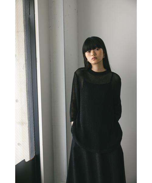 STYLEMIXER(スタイルミキサー)の「2WAYクロシェニット(ニット/セーター・レディース・ブラック/ベージュ/ピンク/ホワイト・FREE)」の22枚目の写真