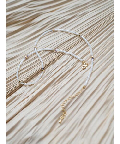 Lugnoncure（ルノンキュール）の「ビーズネックレス（ネックレス・レディース・オフホワイト・F）」の2枚目の写真