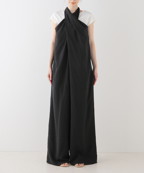 セール】クロスホルターネックオールインワン（ワンピース