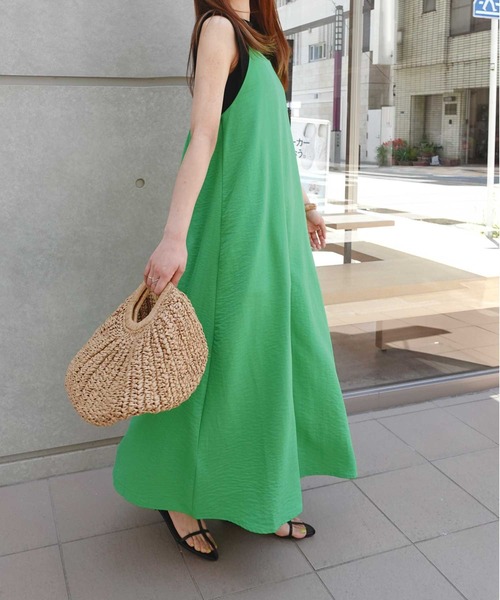 未使用 Curensology バックギャザーサロペット キャミワンピース バックギャザーキャミワンピース（ワンピース）｜CORNERS