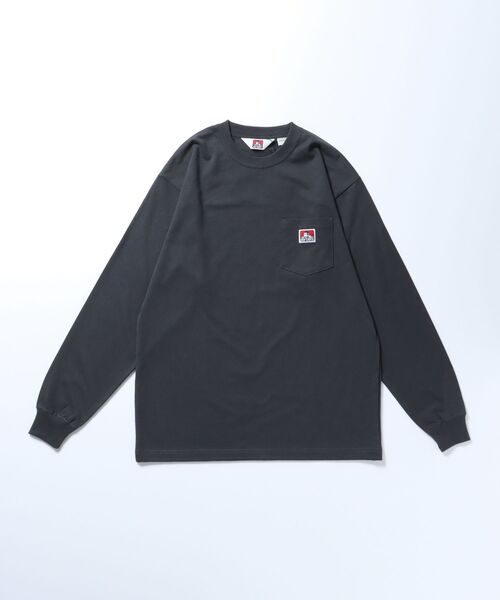 BEN DAVIS（ベンデイビス）の「【BEN DAVIS(ベンデイビス)】LONG SLEEVE POCKET TEE(REGULAR) / ピスネーム ポケット ロンT ワンポイント 長袖（Tシャツ/カットソー・メンズ・オフホワイト/ブルー/カーキ/ダークパープル/ブラック/ブルー系その他2/チャコール/オレンジ系その他5/ホワイト/グリーン系その他/ダークネイビー/グリーン系その他4・SMALL/MEDIUM/LARGE/X-LARGE）」の16枚目の写真