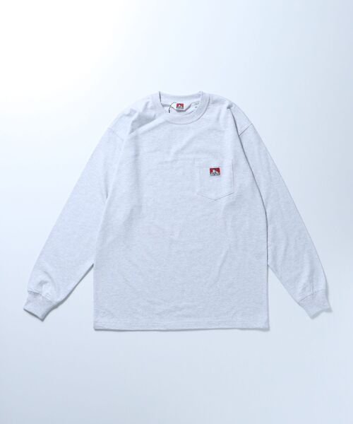 BEN DAVIS（ベンデイビス）の「【BEN DAVIS(ベンデイビス)】LONG SLEEVE POCKET TEE(REGULAR) / ピスネーム ポケット ロンT ワンポイント 長袖（Tシャツ/カットソー・メンズ・オフホワイト/ブルー/カーキ/ダークパープル/ブラック/ブルー系その他2/チャコール/オレンジ系その他5/ホワイト/グリーン系その他/ダークネイビー/グリーン系その他4・SMALL/MEDIUM/LARGE/X-LARGE）」の18枚目の写真