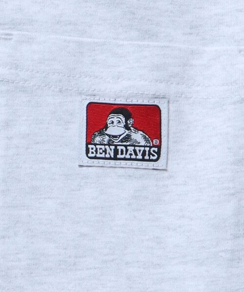 BEN DAVIS（ベンデイビス）の「【BEN DAVIS(ベンデイビス)】LONG SLEEVE POCKET TEE(REGULAR) / ピスネーム ポケット ロンT ワンポイント 長袖（Tシャツ/カットソー・メンズ・オフホワイト/ブルー/カーキ/ダークパープル/ブラック/ブルー系その他2/チャコール/オレンジ系その他5/ホワイト/グリーン系その他/ダークネイビー/グリーン系その他4・SMALL/MEDIUM/LARGE/X-LARGE）」の19枚目の写真