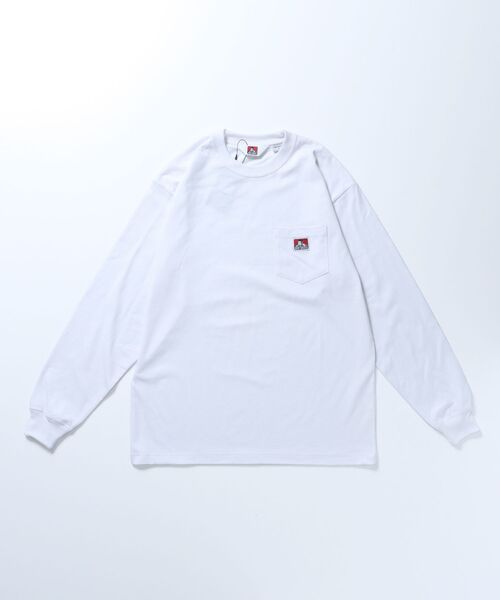BEN DAVIS（ベンデイビス）の「【BEN DAVIS(ベンデイビス)】LONG SLEEVE POCKET TEE(REGULAR) / ピスネーム ポケット ロンT ワンポイント 長袖（Tシャツ/カットソー・メンズ・オフホワイト/ブルー/カーキ/ダークパープル/ブラック/ブルー系その他2/チャコール/オレンジ系その他5/ホワイト/グリーン系その他/ダークネイビー/グリーン系その他4・SMALL/MEDIUM/LARGE/X-LARGE）」の20枚目の写真
