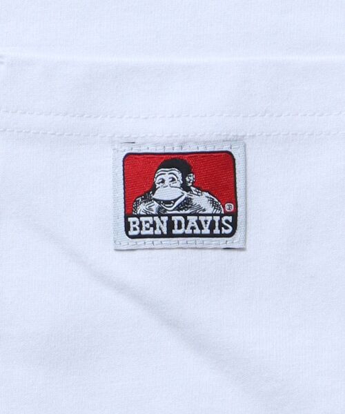 BEN DAVIS（ベンデイビス）の「【BEN DAVIS(ベンデイビス)】LONG SLEEVE POCKET TEE(REGULAR) / ピスネーム ポケット ロンT ワンポイント 長袖（Tシャツ/カットソー・メンズ・オフホワイト/ブルー/カーキ/ダークパープル/ブラック/ブルー系その他2/チャコール/オレンジ系その他5/ホワイト/グリーン系その他/ダークネイビー/グリーン系その他4・SMALL/MEDIUM/LARGE/X-LARGE）」の21枚目の写真