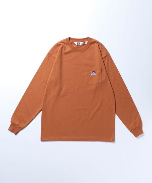 BEN DAVIS（ベンデイビス）の「【BEN DAVIS(ベンデイビス)】LONG SLEEVE POCKET TEE(REGULAR) / ピスネーム ポケット ロンT ワンポイント 長袖（Tシャツ/カットソー・メンズ・オフホワイト/ブルー/カーキ/ダークパープル/ブラック/ブルー系その他2/チャコール/オレンジ系その他5/ホワイト/グリーン系その他/ダークネイビー/グリーン系その他4・SMALL/MEDIUM/LARGE/X-LARGE）」の22枚目の写真