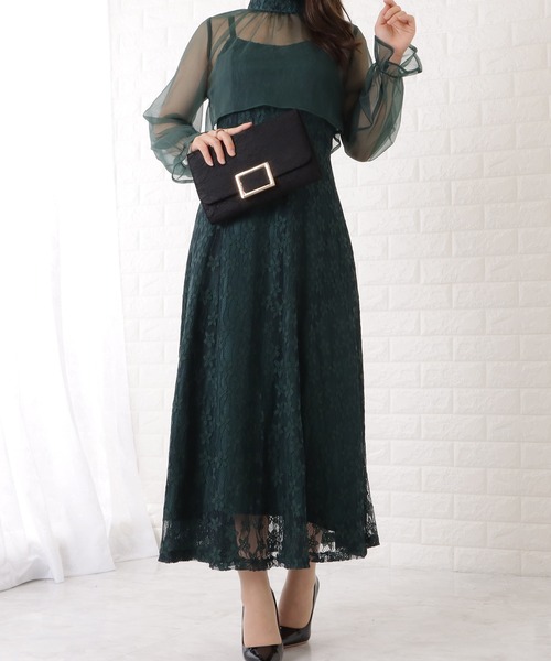 Lace Ladies（レースレディース）の「メタリックバックル付き総レースクラッチバッグ（クラッチバッグ・レディース・ブラック/アイボリー/グレー・FREE）」の16枚目の写真