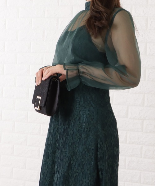 Lace Ladies（レースレディース）の「メタリックバックル付き総レースクラッチバッグ（クラッチバッグ・レディース・ブラック/アイボリー/グレー・FREE）」の19枚目の写真