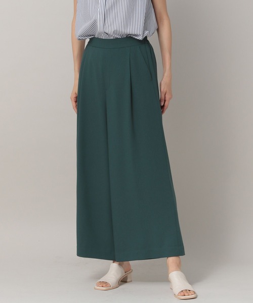 Elura（エルーラ）の「サラサラサマーワイドパンツ（その他パンツ・レディース・ネイビー/ホワイト/ブラック/グリーン系その他4/グリーン系その他/ダークネイビー/ブラック系その他/カーキ/ブルー系その他6/グレー系その他7・SMALL/LARGE/MEDIUM）」の9枚目の写真