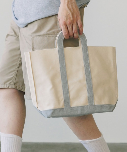 mocT/モクティ×TEMBEA/テンベア FLAT HANDLE TOTE SMALL ワンハンドル トートバッグ キャンバスコットン