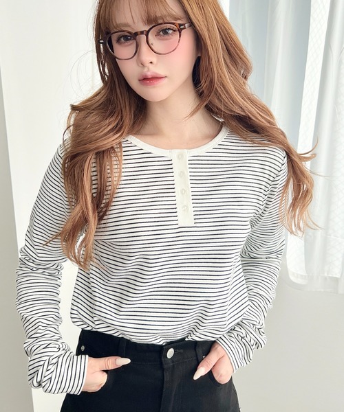 セール】【累計販売枚数2万枚突破！】前後2WAY袖くしゅくしゅヘンリー