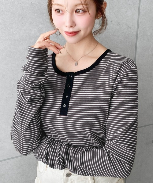 セール】【累計販売枚数2万枚突破！】前後2WAY袖くしゅくしゅヘンリー