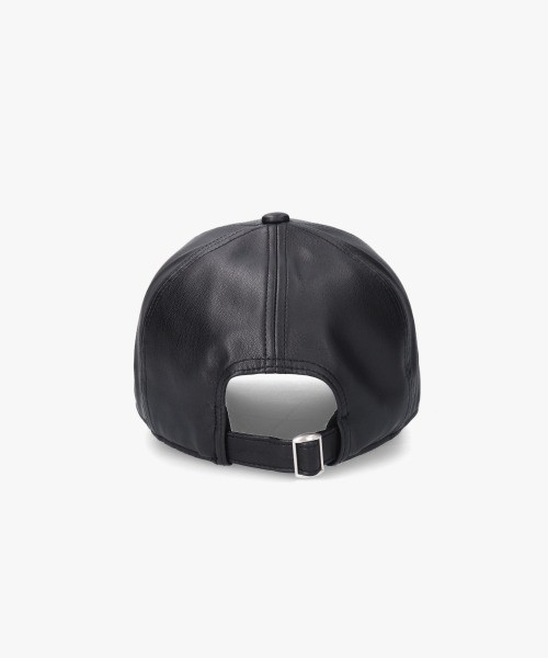 ORNERTE（オルネート）の「ORNERTE  BASIC 6P CAP_MID TYPE_FL / 【ユニセックス】 オルネート ベーシック 6パネル フェイクレザーキャップ（キャップ・メンズ・ブラック/ライトベージュ・FREE）」の6枚目の写真
