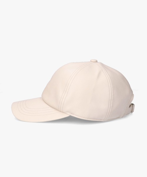 ORNERTE（オルネート）の「ORNERTE  BASIC 6P CAP_MID TYPE_FL / 【ユニセックス】 オルネート ベーシック 6パネル フェイクレザーキャップ（キャップ・メンズ・ブラック/ライトベージュ・FREE）」の10枚目の写真