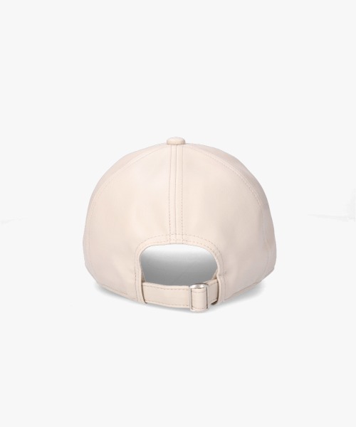 ORNERTE（オルネート）の「ORNERTE  BASIC 6P CAP_MID TYPE_FL / 【ユニセックス】 オルネート ベーシック 6パネル フェイクレザーキャップ（キャップ・メンズ・ブラック/ライトベージュ・FREE）」の11枚目の写真