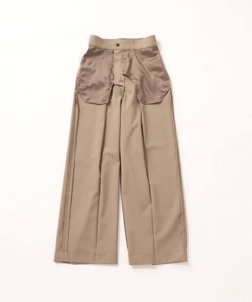 追加》エステルツイルストレッチスラックスパンツ 2（スラックス
