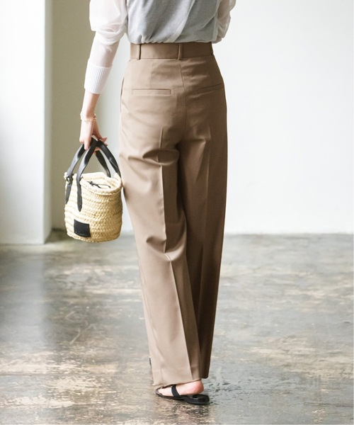 追加》エステルツイルストレッチスラックスパンツ 2（スラックス