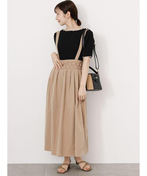 Te chichi TERRASSE（テチチテラス）の「テレコバイカラーメロートップス（Tシャツ/カットソー・レディース・ブラック/ブルー/オフホワイト・F）」の14枚目の写真