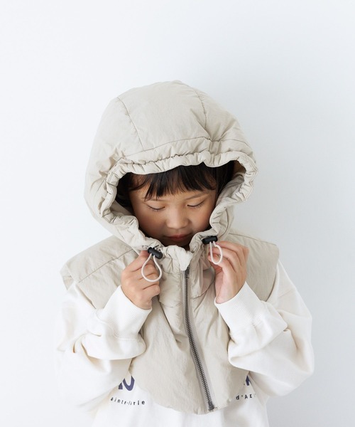 LOWRYS FARM(ローリーズファーム)の「エアサーマルバラクラバ 907333(ネックウォーマー/スヌード・キッズ・グリーン/アイボリー/ブラック・FREE)」の2枚目の写真